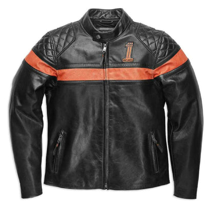 Harley-Davidson Men’s Sweep Vintage Leather Jacket Black