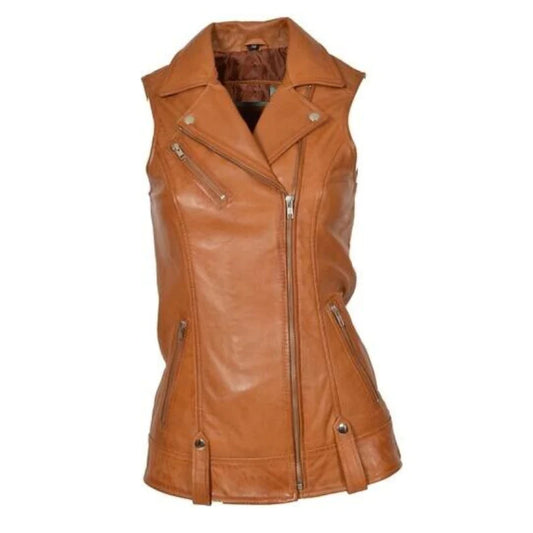 Leather Vest Waistcoat Women