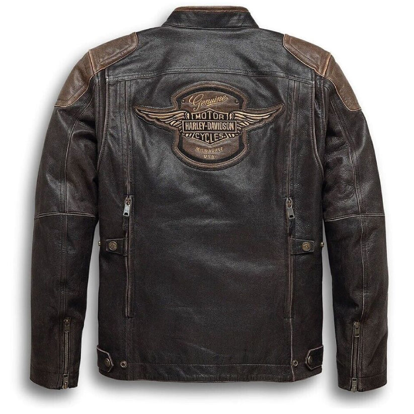 Men's Distressed Biker Leather jacket
