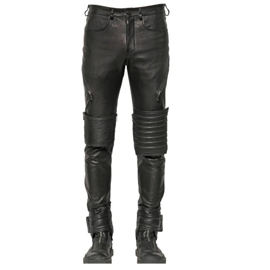 Men's Leather Pant Genuine Lambskin Leather Jean Style Slim fit