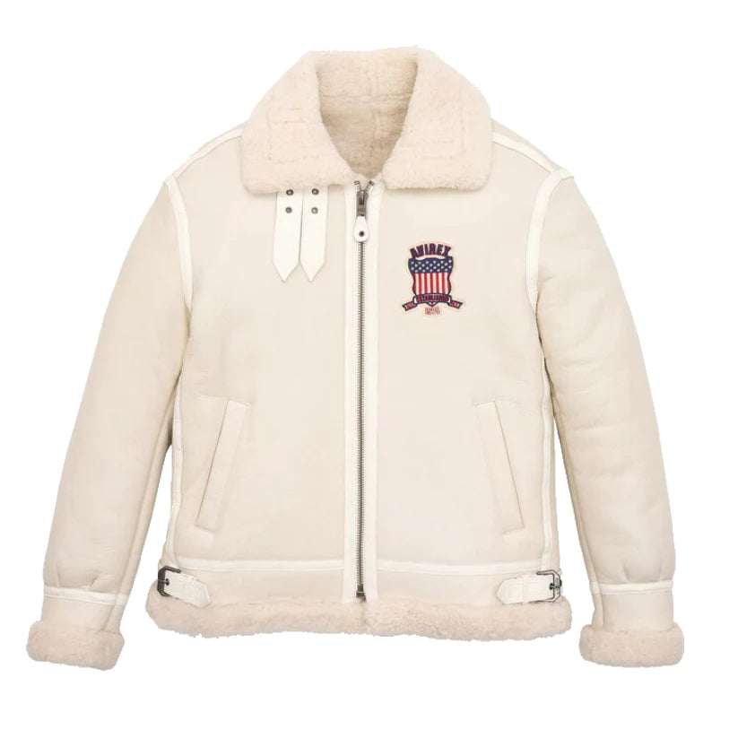 Shearling Snow White B3 Icon Leather jacket
