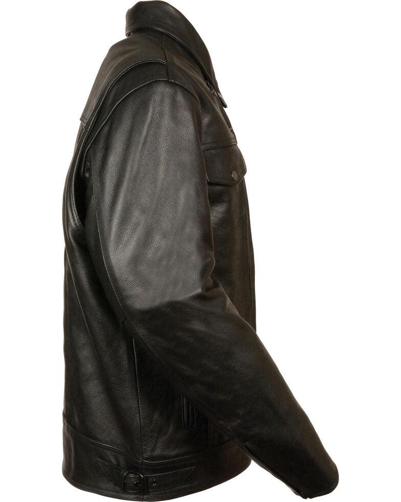 Utility Vented Cruiser Leather Jacket - Tall 5X For Men
