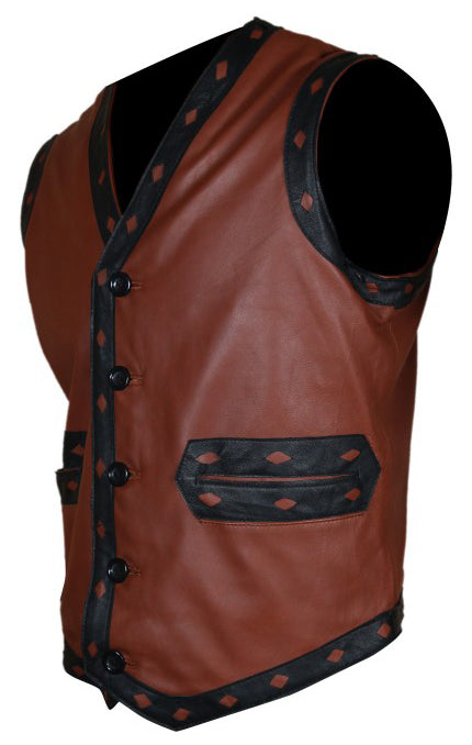 brown Leather Vest