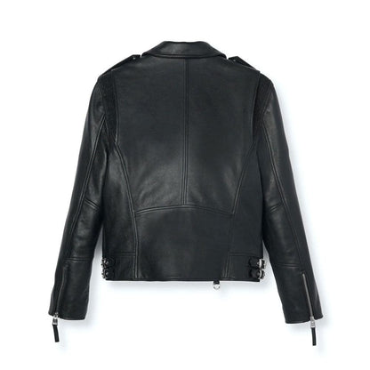 Men's Black Biker Leather Jacket