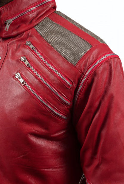 Red leather Jacket